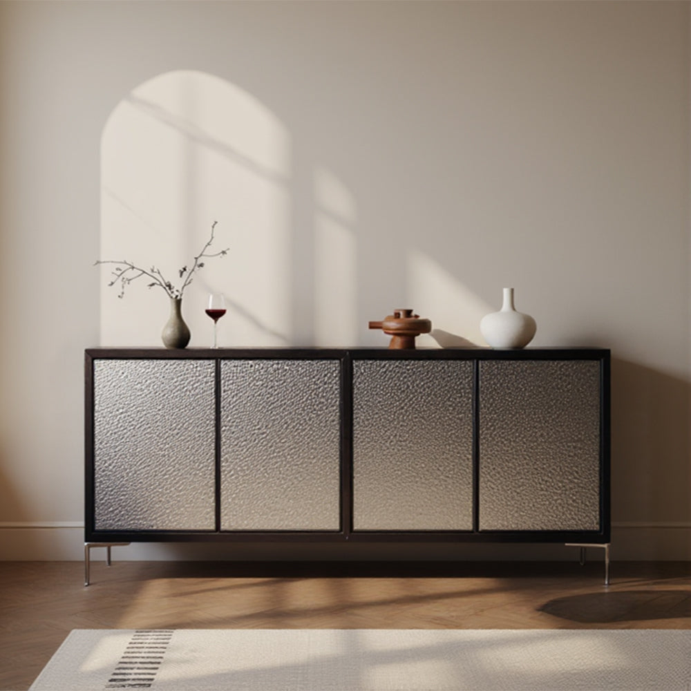 Brio Multi-function Stainless Steel 4-Door Cabinet