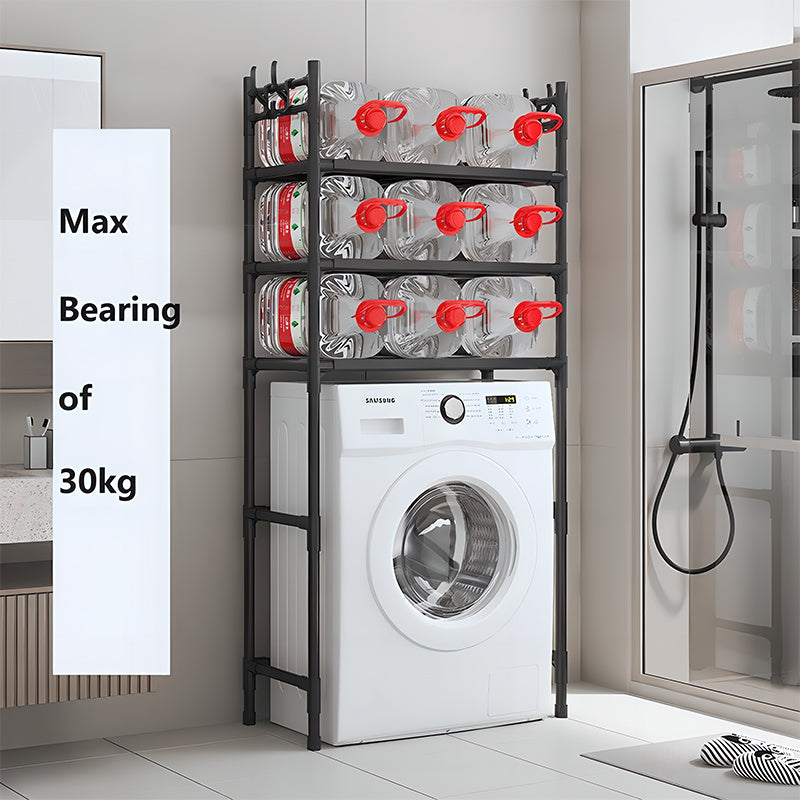 Freestanding Washing Machine Top Shelf – Multi-Tiered, Mobile, Heavy-Duty & Space-Saving, Rust-Proof Carbon Steel, Multi-Functional Storage