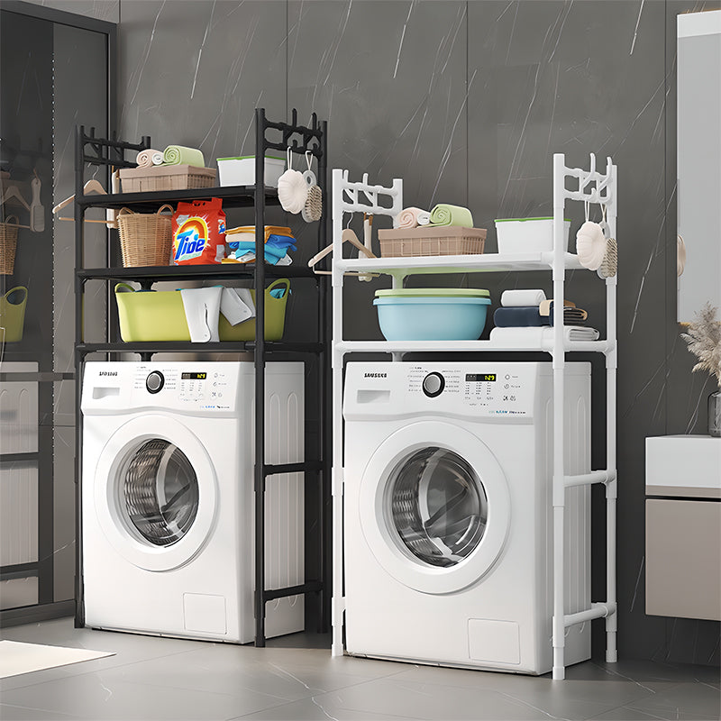 Freestanding Washing Machine Top Shelf – Multi-Tiered, Mobile, Heavy-Duty & Space-Saving, Rust-Proof Carbon Steel, Multi-Functional Storage