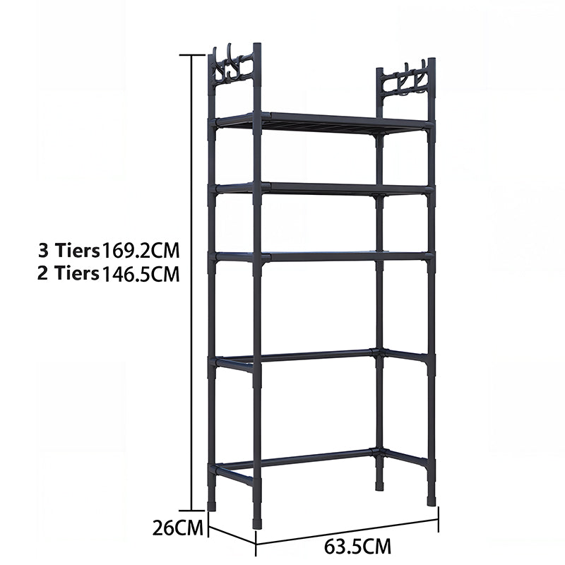 Freestanding Washing Machine Top Shelf – Multi-Tiered, Mobile, Heavy-Duty & Space-Saving, Rust-Proof Carbon Steel, Multi-Functional Storage
