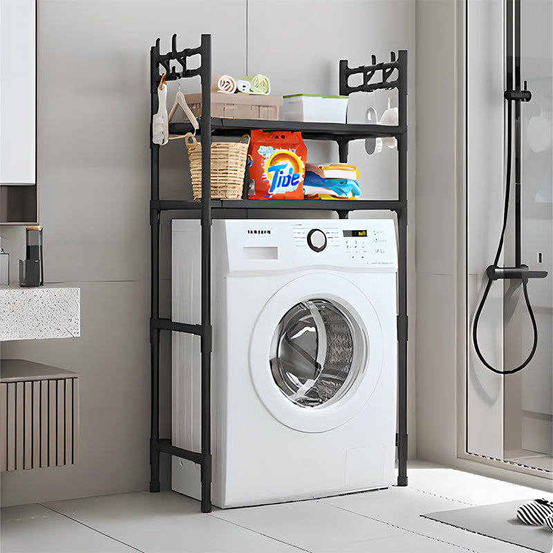 Freestanding Washing Machine Top Shelf – Multi-Tiered, Mobile, Heavy-Duty & Space-Saving, Rust-Proof Carbon Steel, Multi-Functional Storage
