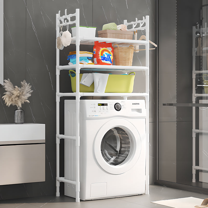 Freestanding Washing Machine Top Shelf – Multi-Tiered, Mobile, Heavy-Duty & Space-Saving, Rust-Proof Carbon Steel, Multi-Functional Storage