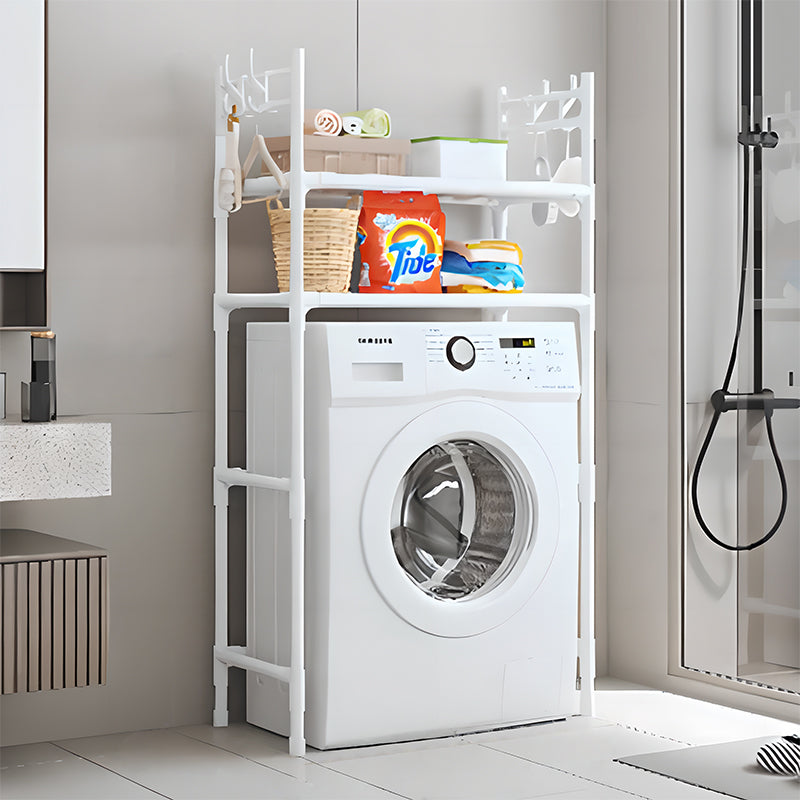 Freestanding Washing Machine Top Shelf – Multi-Tiered, Mobile, Heavy-Duty & Space-Saving, Rust-Proof Carbon Steel, Multi-Functional Storage