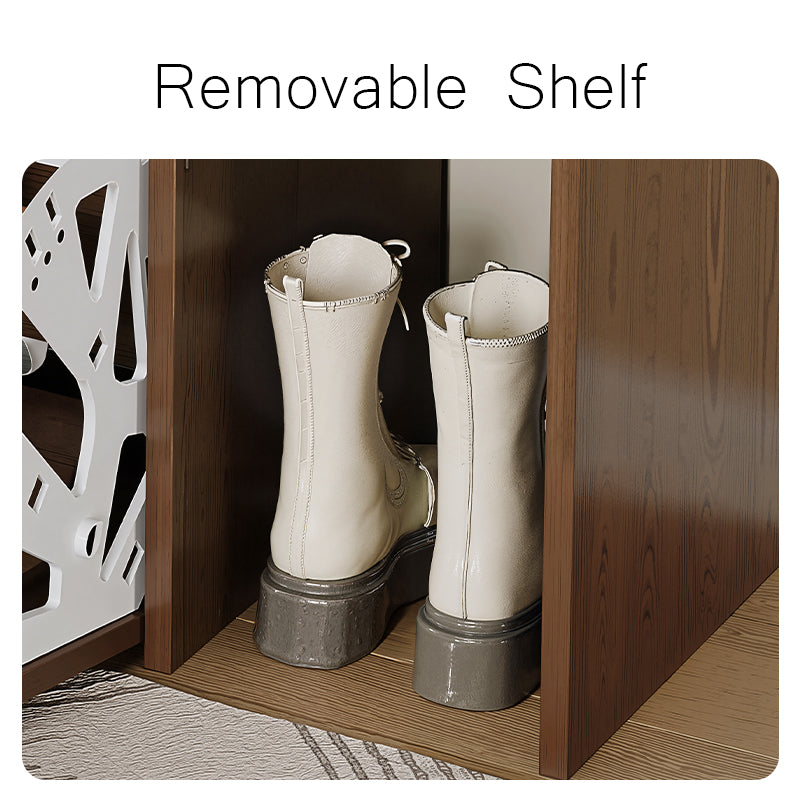 Multi-Functional Sit-On Shoe Cabinet