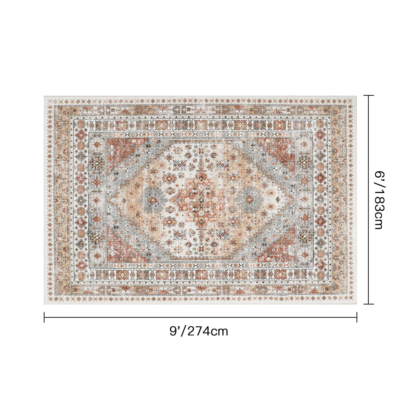 1pc Area Rug for Living Room Washable Rugs Non Slip Indoor Floor Carpet Foldable Large Soft Area Rug