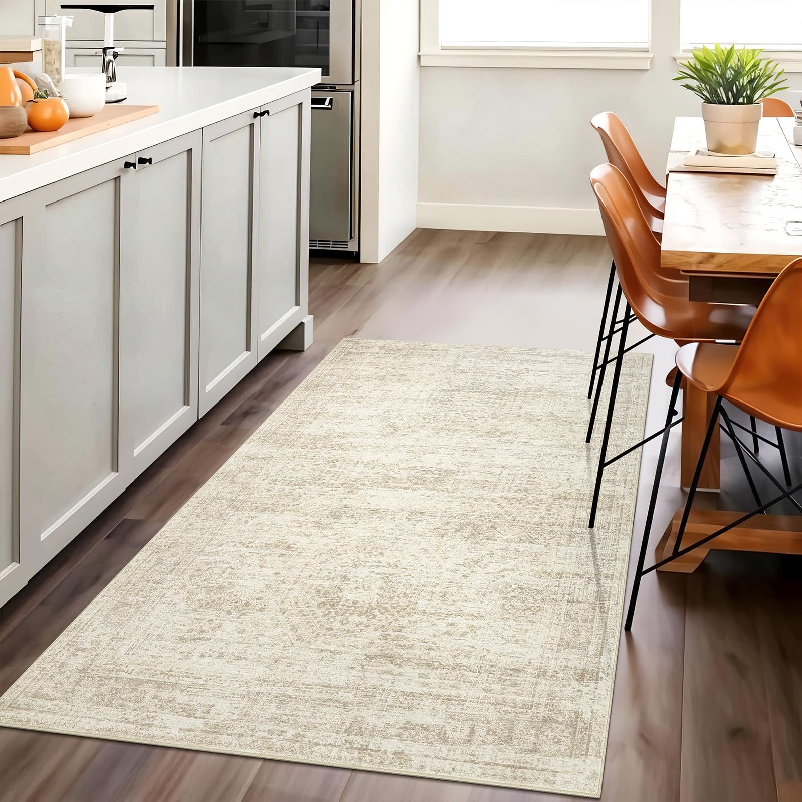 1pc Runner Rug for Corridor Washable Rugs Non Slip Indoor Floor Carpet Foldable Large Soft Area Rug