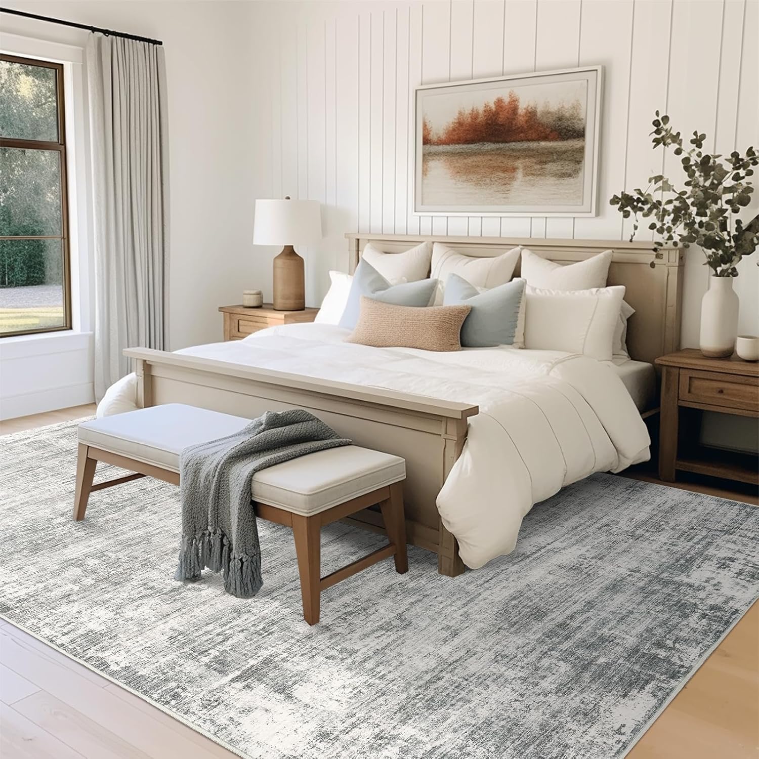 1pc Area Rug for Living Room Washable Rugs Non Slip Indoor Floor Carpet Foldable Large Soft Area Rug