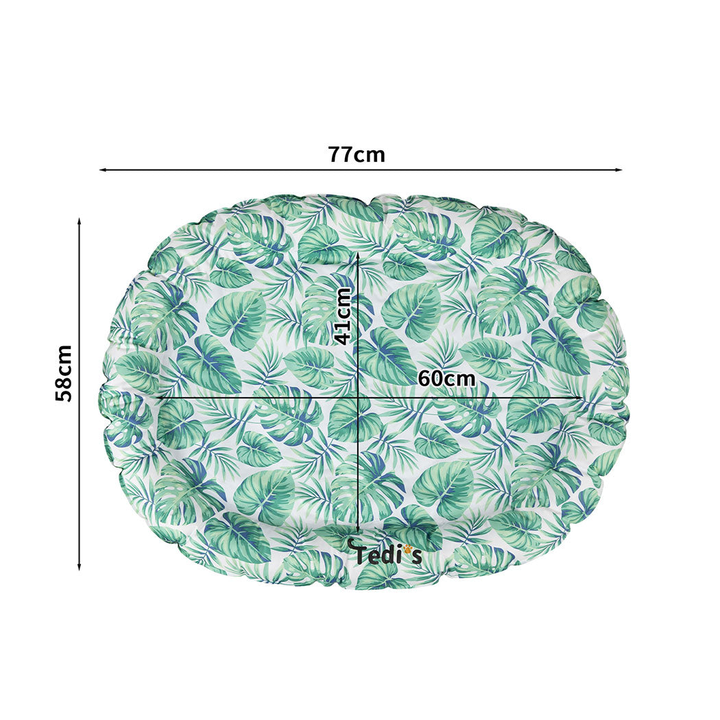Tedi's Dog Cooling Mat for Dogs,Outdoor Cooling Dog Bed Waterproof with Pillow,Non-toxic Gel