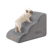 Tedi's 3-Teirs Dog Stairs Ramp for Bed Couch Sofa Steps Removable Washable Portable Foam