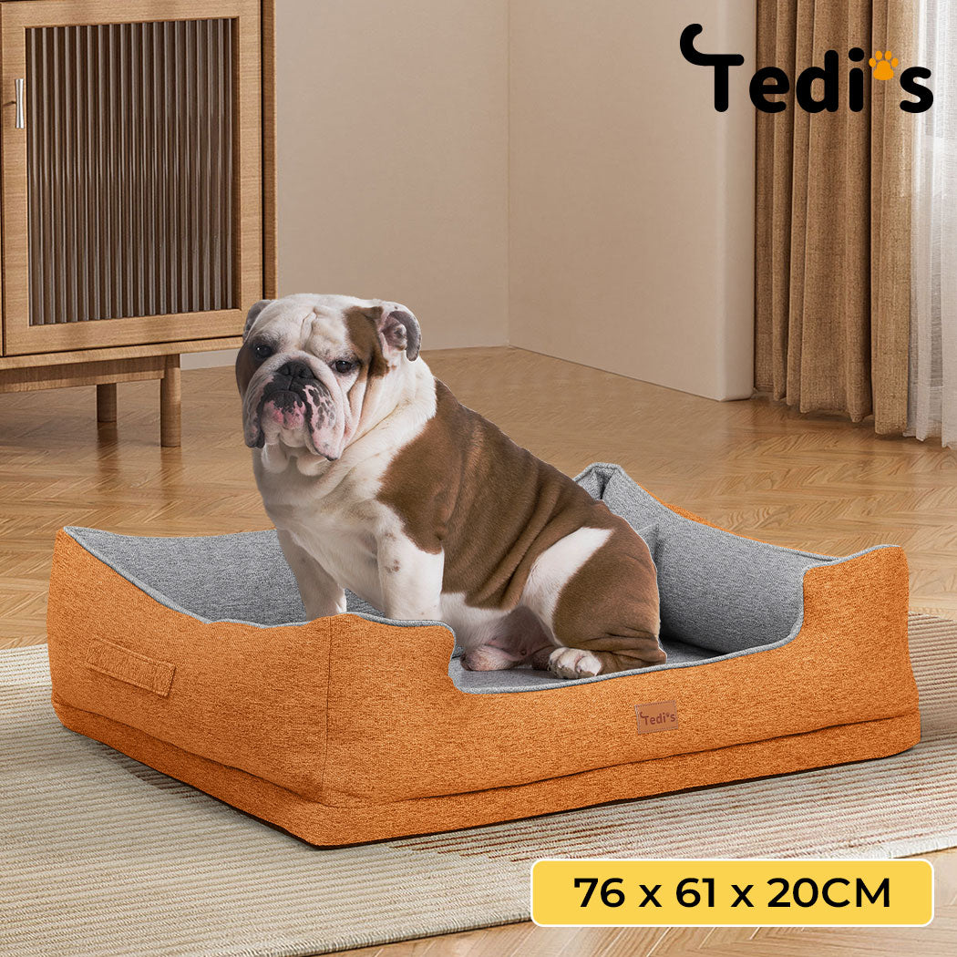 Tedi’s Orthopedic Dog Bed Pet Calming Mat Memory Foam Removable Washable Portable