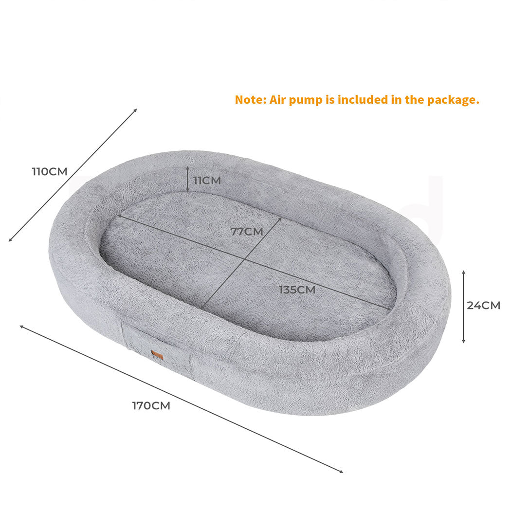 Tedi’s Inflated Human Dog Bed Pet Nap Sofa Removable Washable Portable Outdoor