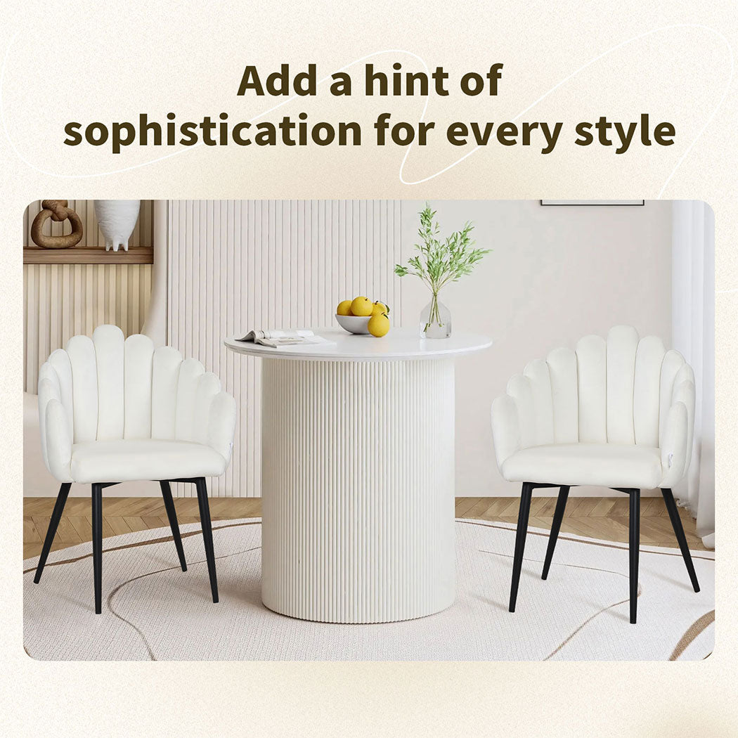 Familand Armchair Lounge Chair Accent Upholstered Arm Chairs Boucle Metal White