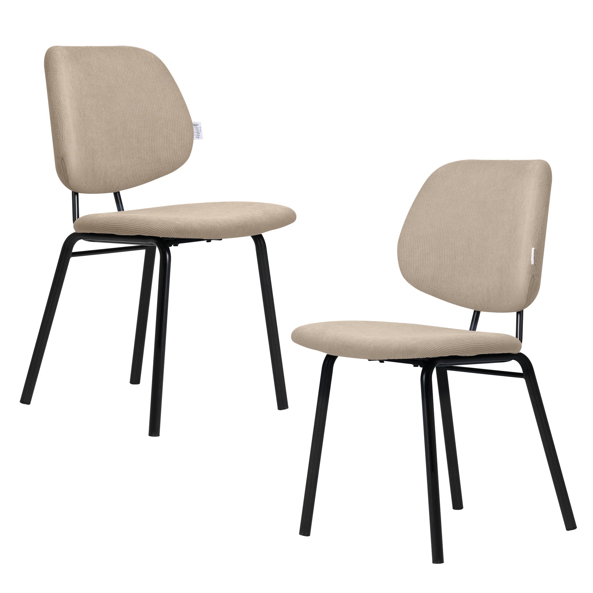 Familand 2x Dining Chairs Upholstered Padded Seat Kitchen Living Room Chair