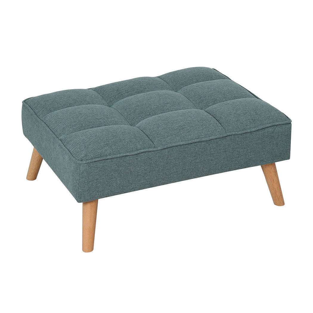 Familand Footstool Ottoman for Living Room-Large Footrest Ottoman with Solid Wood,Sofa Ottoman