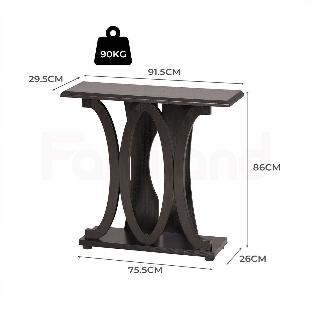 Familand 91.5cm Wooden Console Hallway Table - Entryway Tables Behind Sofa Couch for Living Room