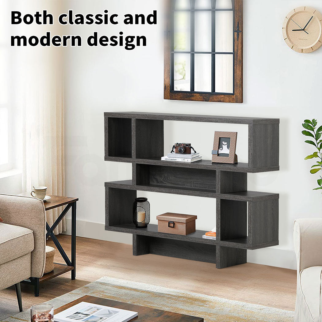 Familand 111cm Wooden Console Hallway Table with 4-teirs Ample Storage Shelves- Entryway Tables