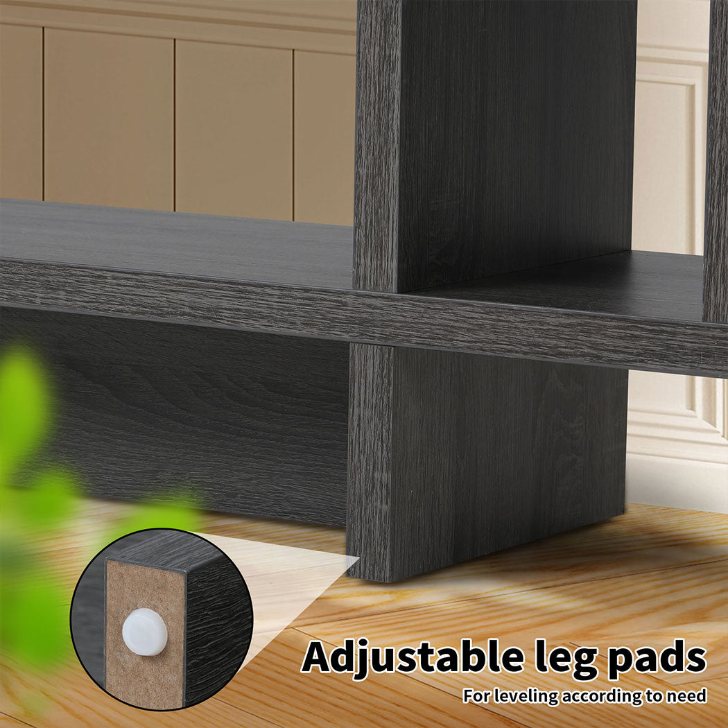 Familand 111cm Wooden Console Hallway Table with 4-teirs Ample Storage Shelves- Entryway Tables