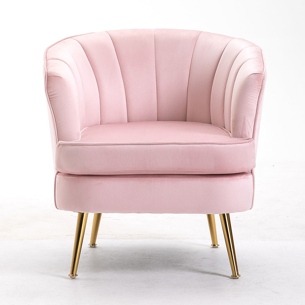 Fashion Leisure Velvet Fabric Armchair