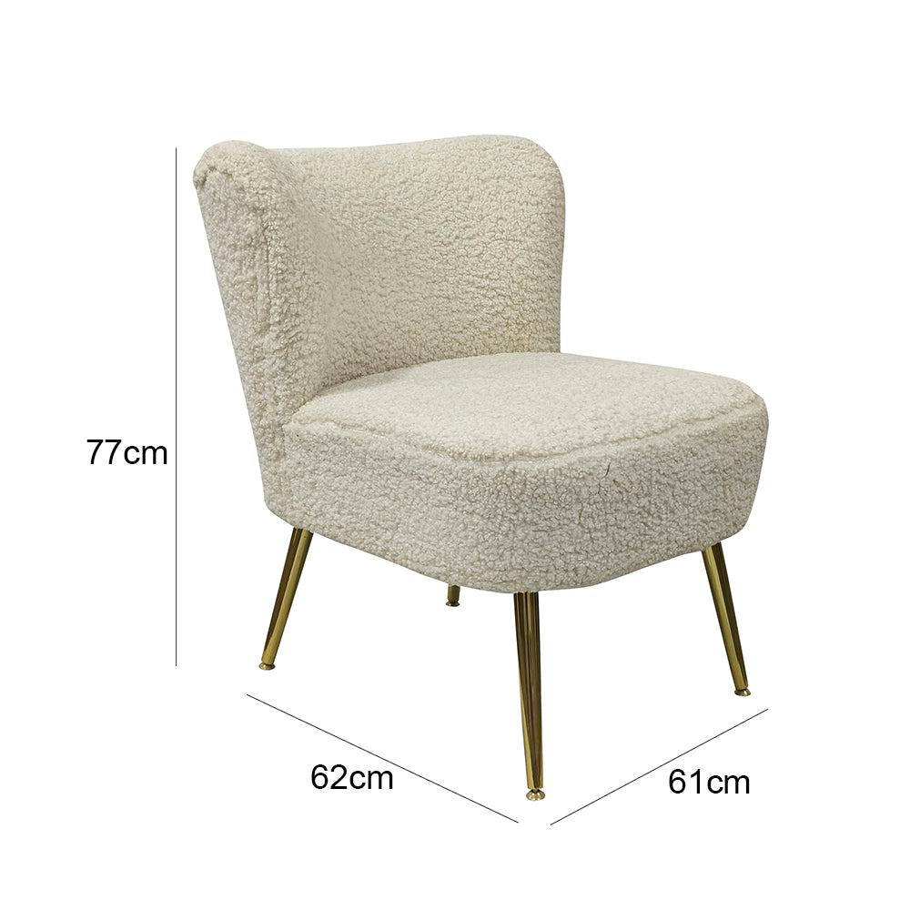 Fashion Leisure Cashmere Fabric Dressing Chair