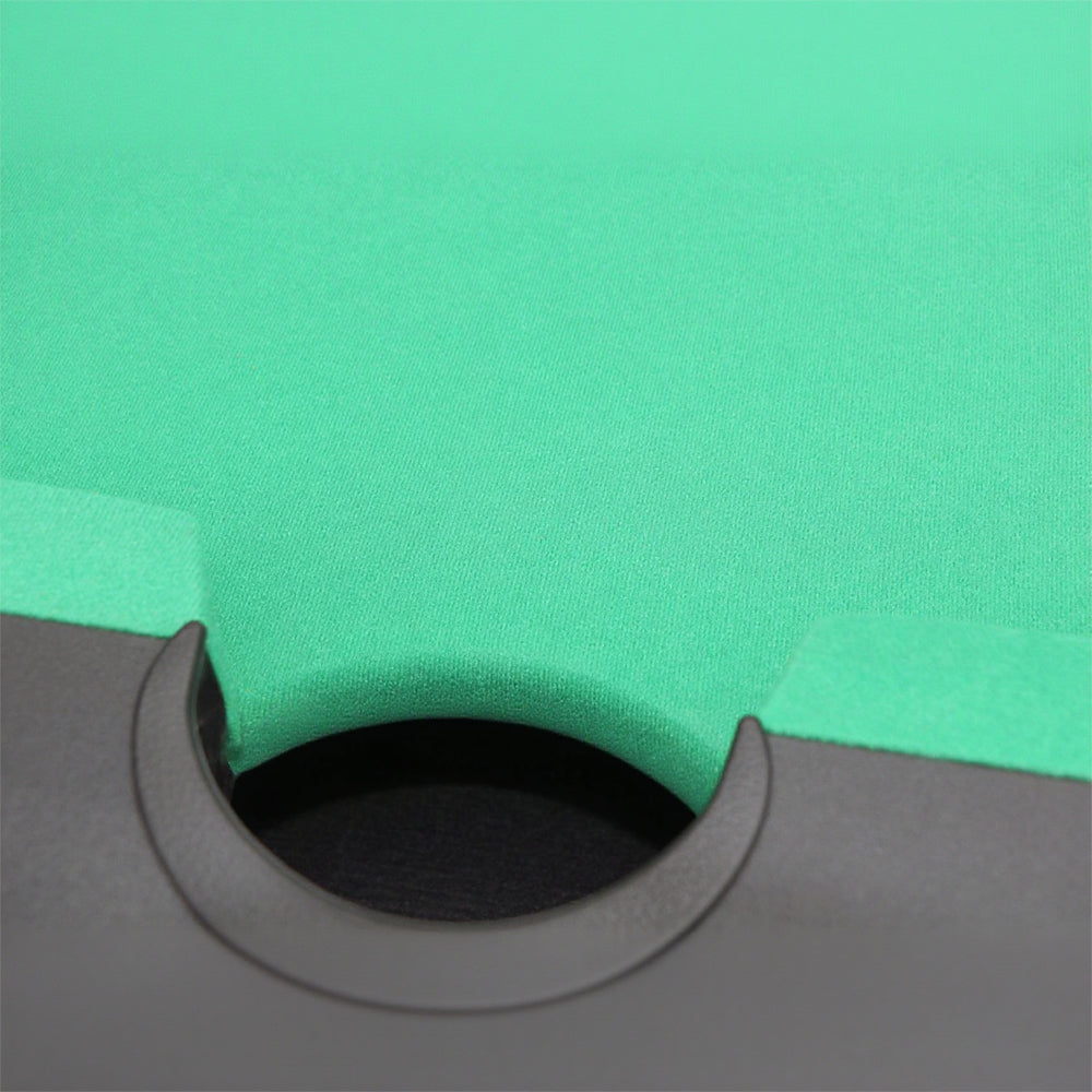 7Ft Billiard table(GREEN),Velvet tablecloth ,with accessories, including 1 set of balls, 2 poles, 1 tripod, 1 brush