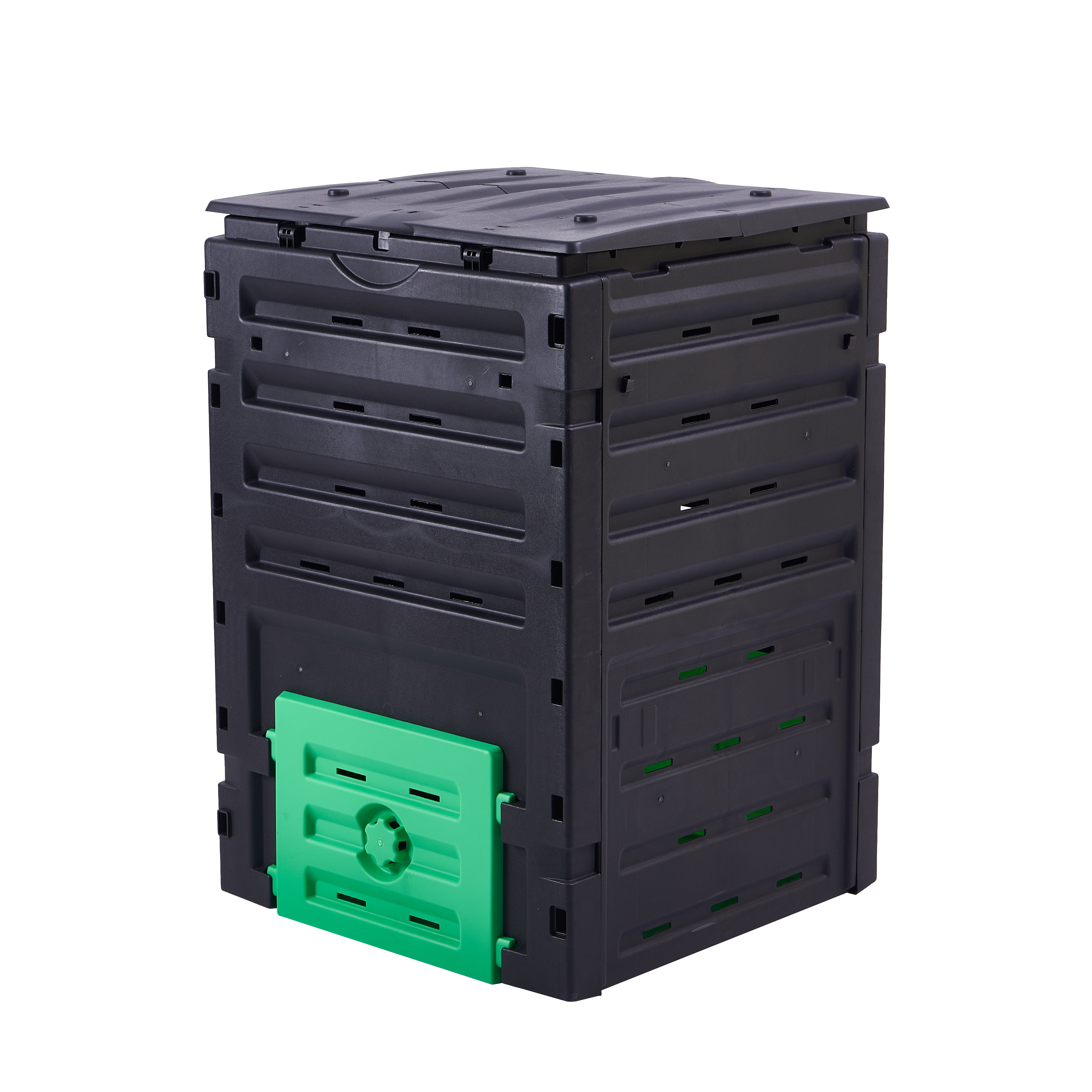 Modern Outdoor Compost Bin – Durable Plastic Weatherproof Composter for Efficient Garden Waste Recyc