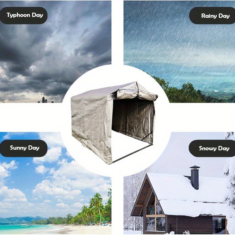 Waterproof Outdoor Bike Storage Tent with UV Protection – Fits About 3- 5 Bicycles.06CHLT-78