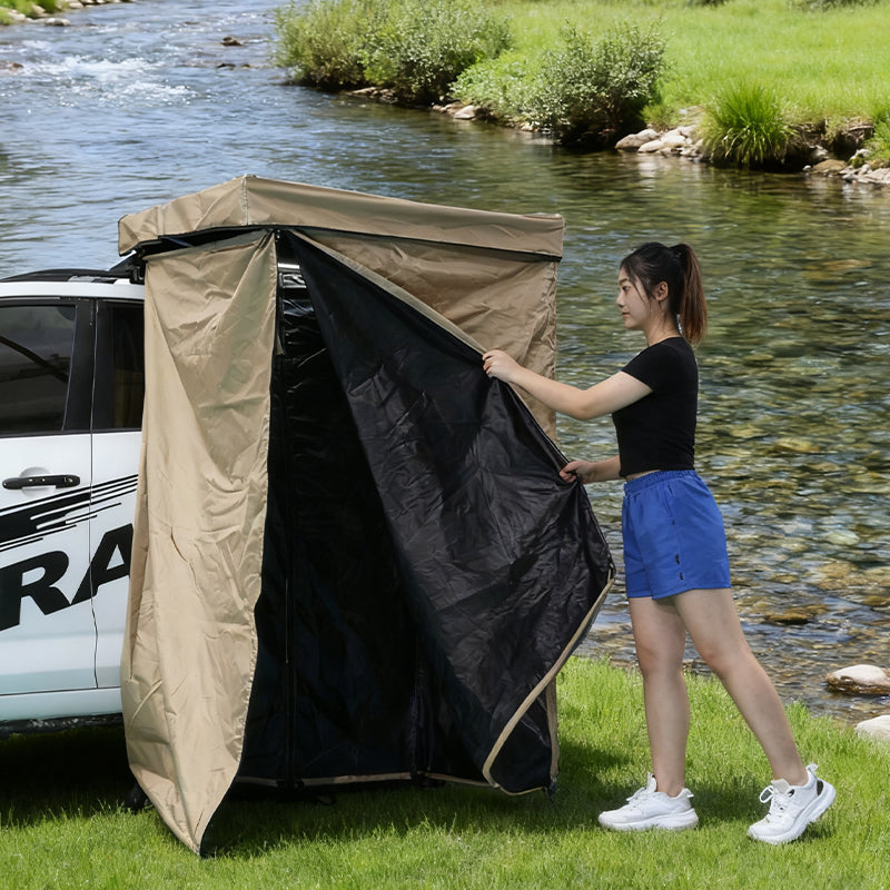 Car side shower tent, outdoor camping car mounted shower tent, outdoor mobile toilet, side tent