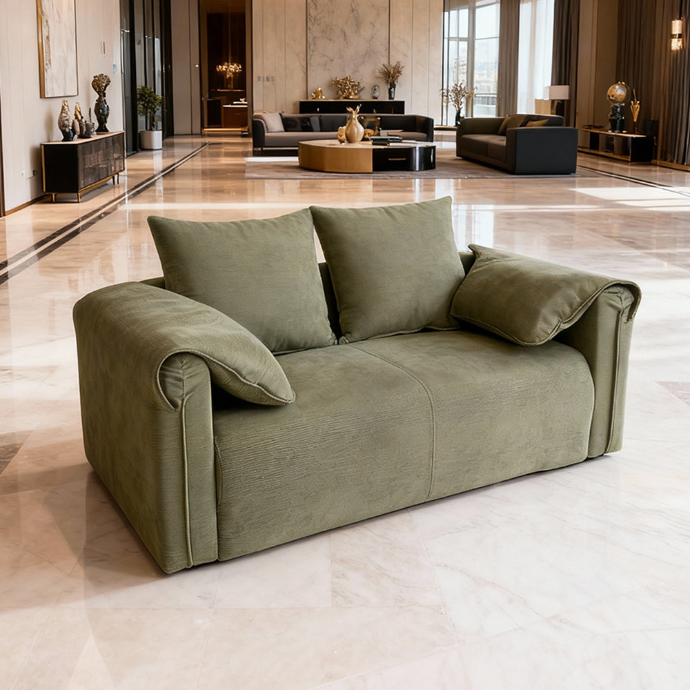 Fabric Sofa for Small Spaces - Ideal for Apartments/Rental Homes, 2-Seater Loveseat for Living Room
