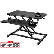 80*40CM Standing Desk Laptop Riser Height Adjustable Stand Up Sit Stand Computer Shelf