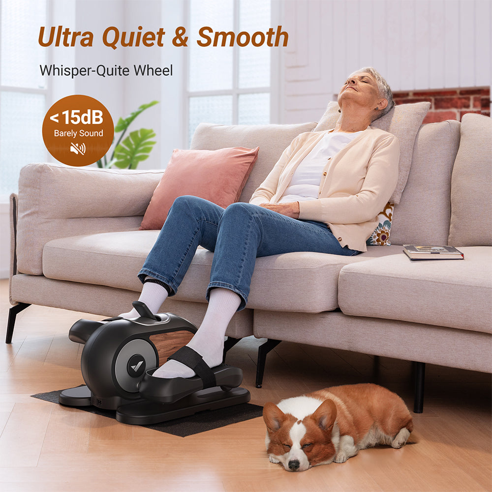 MERACH Under Desk Elliptical Machine for Home