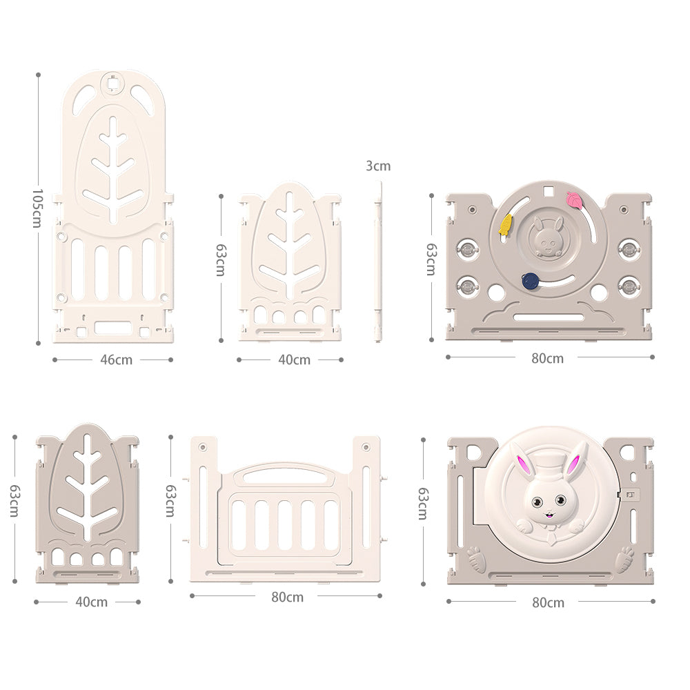 Eeeza Foldable Children's Playpen With Swing