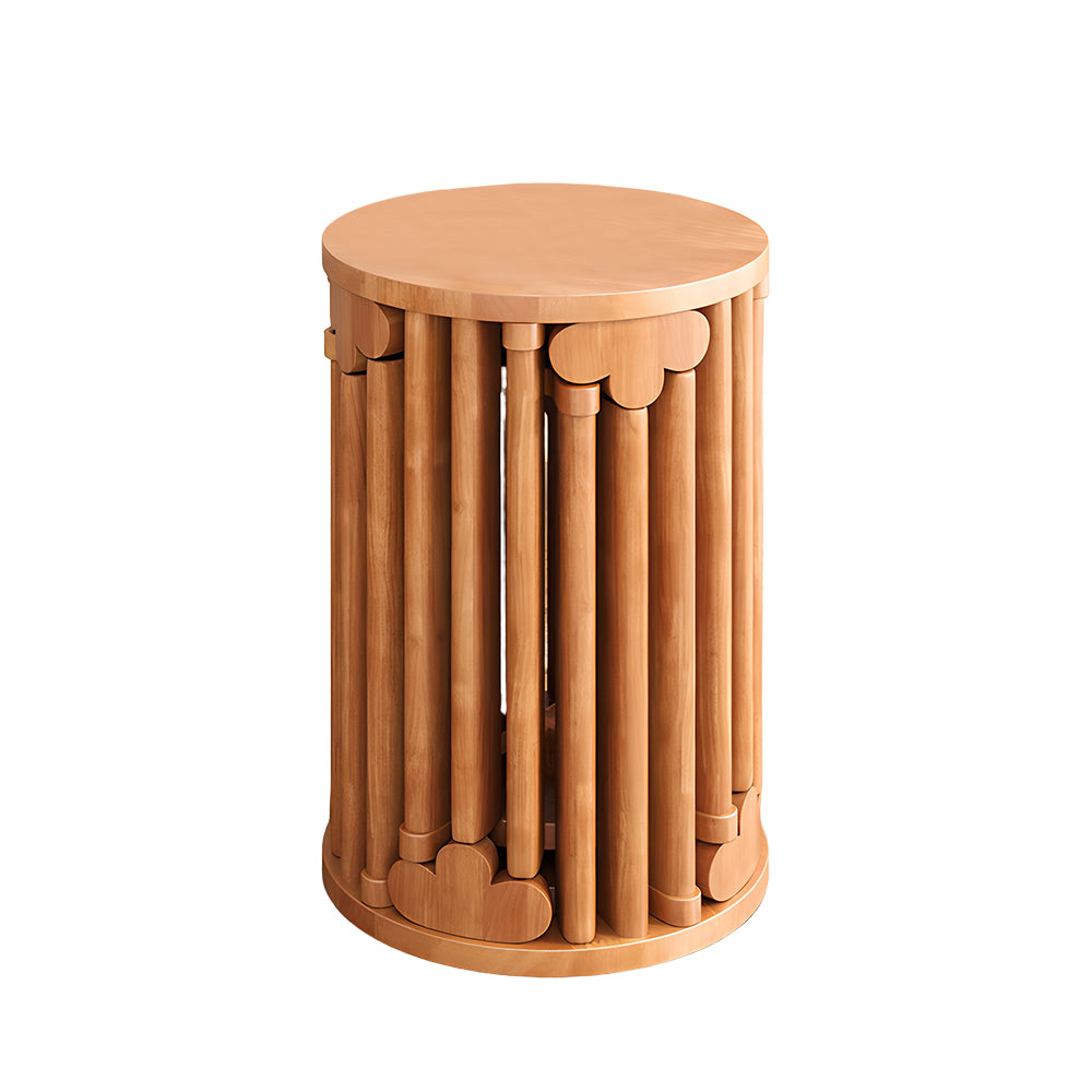Eeeza 6-in-1 Stackable Oak Stool Set