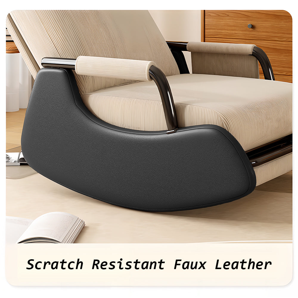 Eeeza Foldable Carbon Steel Frame Leisure Rocking Chair