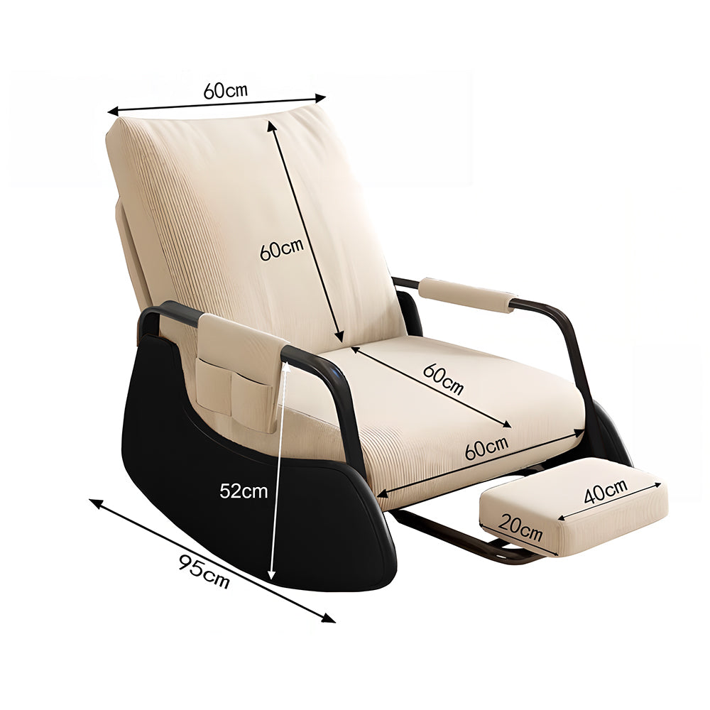 Eeeza Foldable Carbon Steel Frame Leisure Rocking Chair