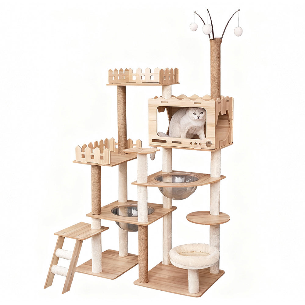 Eeeza Durable And Stable MDF Cat Climbing Frame