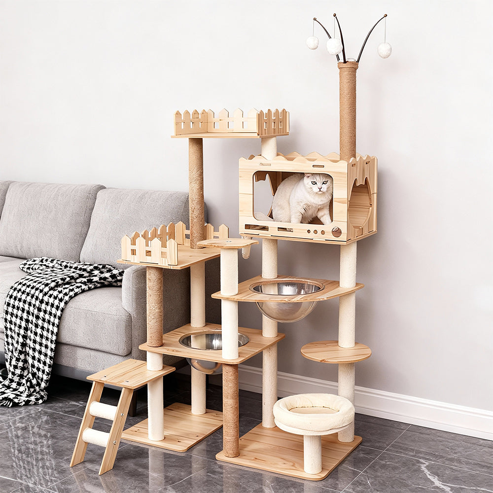 Eeeza Durable And Stable MDF Cat Climbing Frame