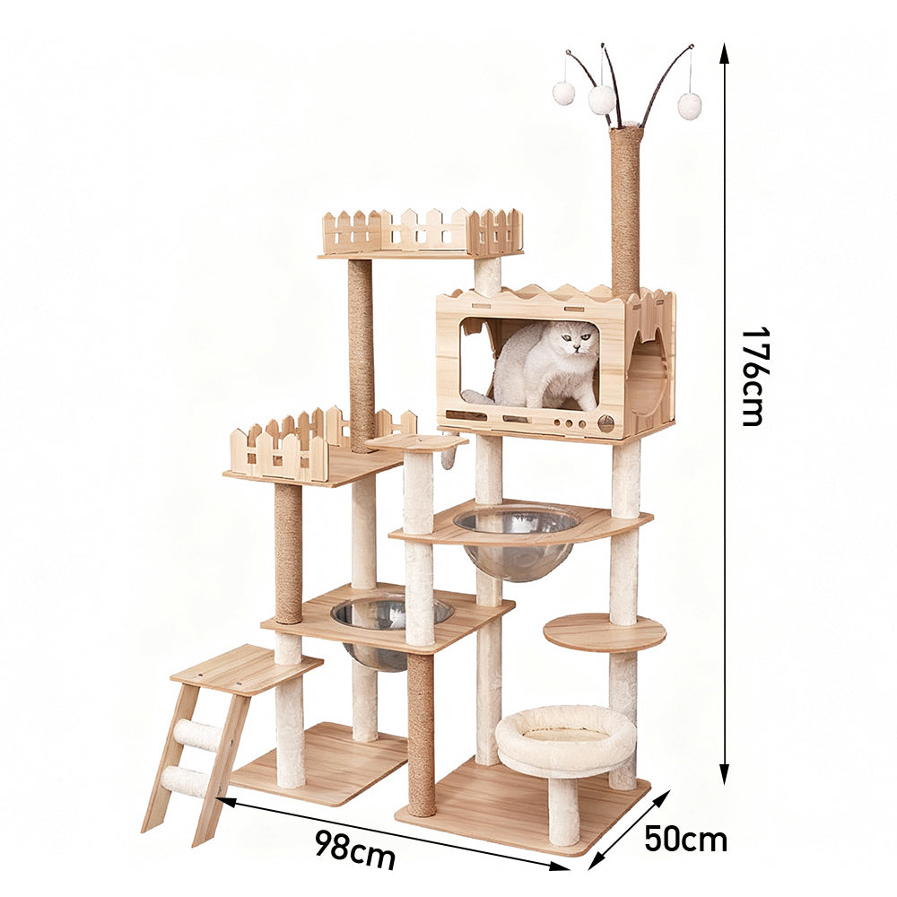Eeeza Durable And Stable MDF Cat Climbing Frame