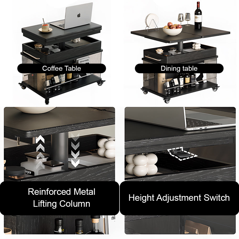 Eeeza Multi-Functional Foldable Storage Coffee Table