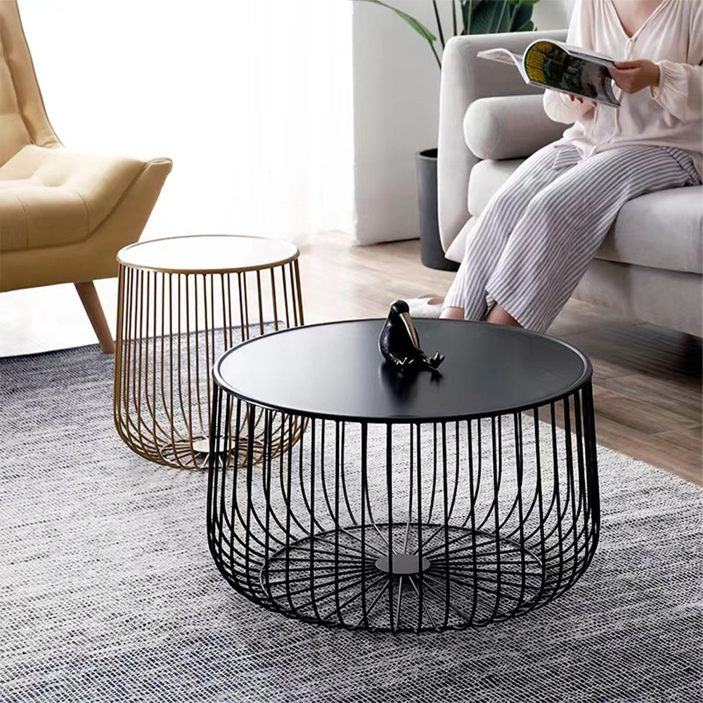 Eeeza Metal Pumpkin-shaped Coffee Table