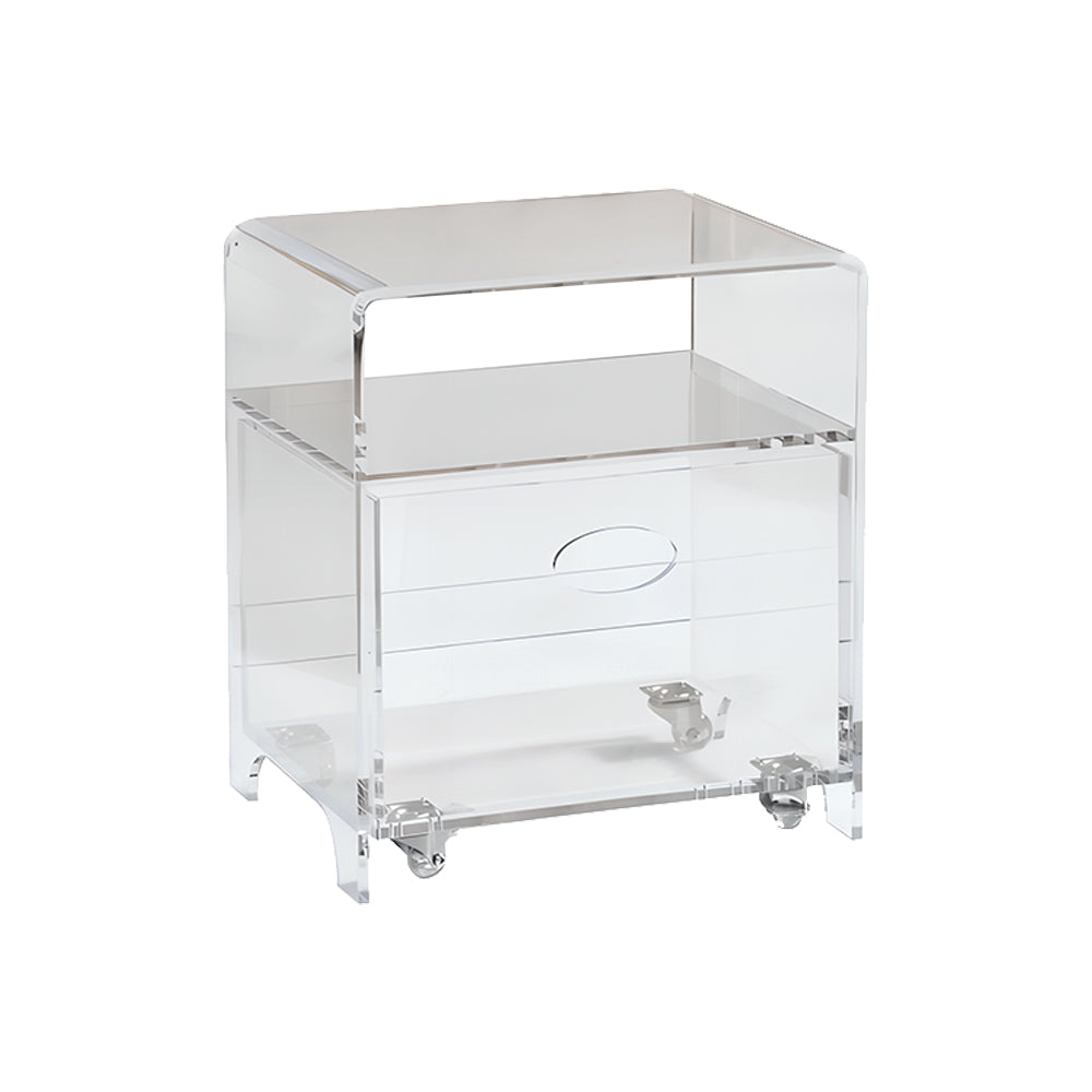 Eeeza Acrylic Transparent Storage Cabinet With Drawers