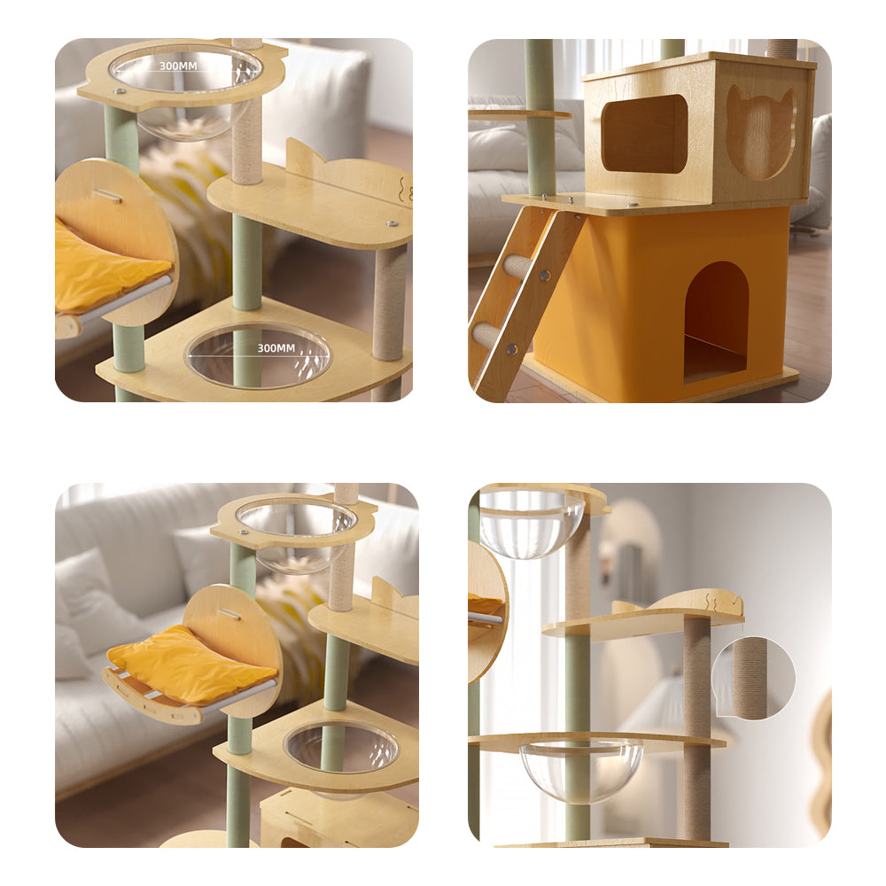 Eeeza Warm And Cozy Multi-Tiered Cat Climber