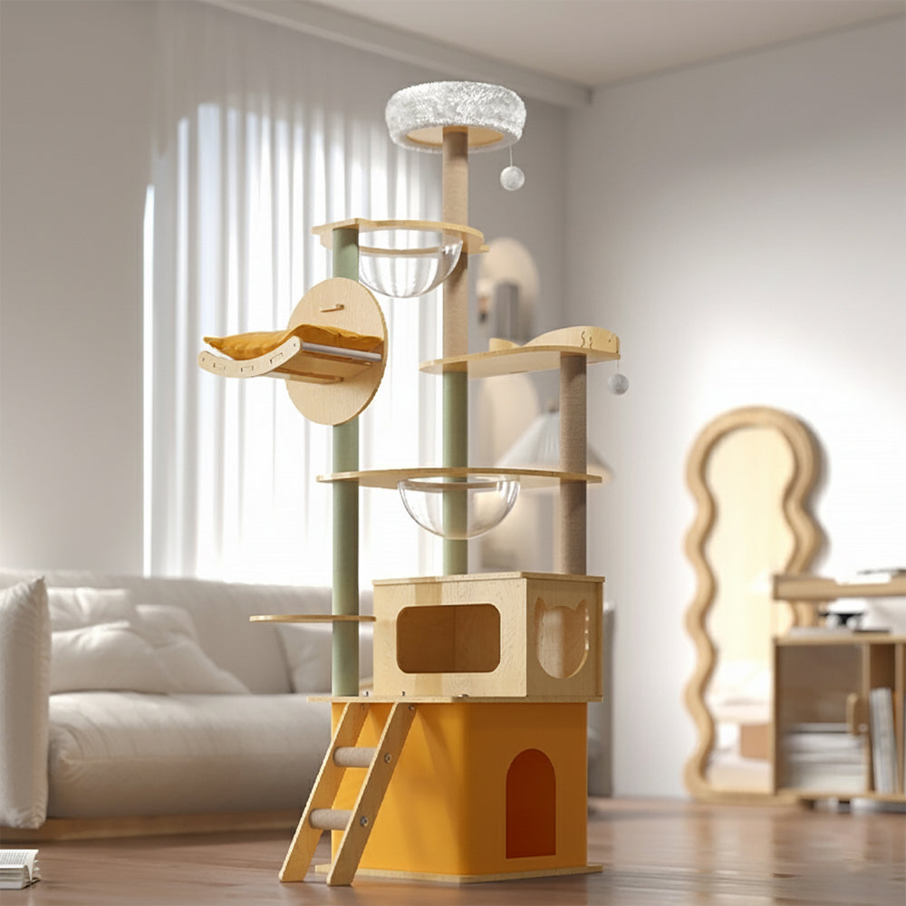 Eeeza Warm And Cozy Multi-Tiered Cat Climber