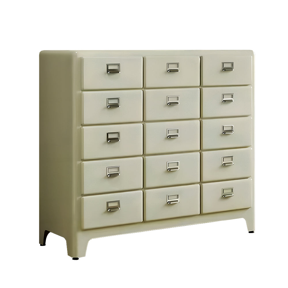 Eeeza 15-Drawer Modern Minimalist Metal Chest