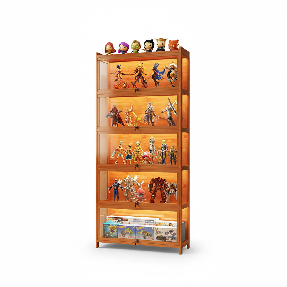 Eeeza Spacious Minimalist Display Cabinet