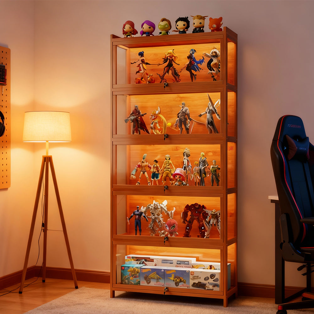 Eeeza Spacious Minimalist Display Cabinet