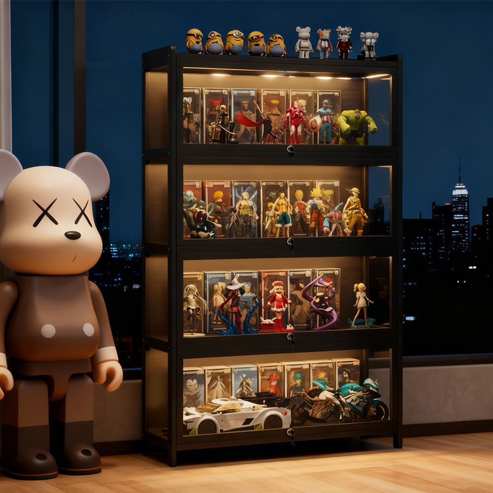 Eeeza Spacious Minimalist Display Cabinet