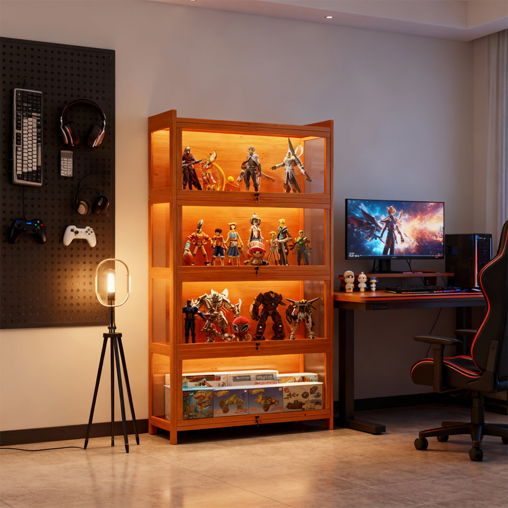 Eeeza Spacious Minimalist Display Cabinet