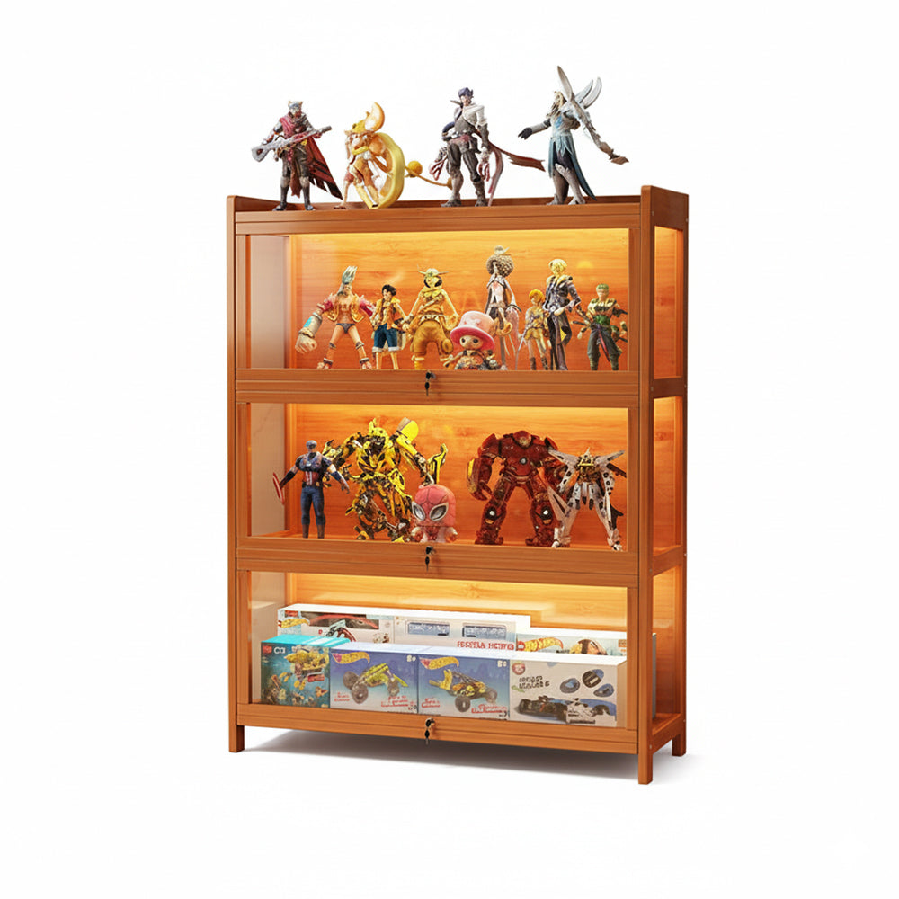 Eeeza Spacious Minimalist Display Cabinet