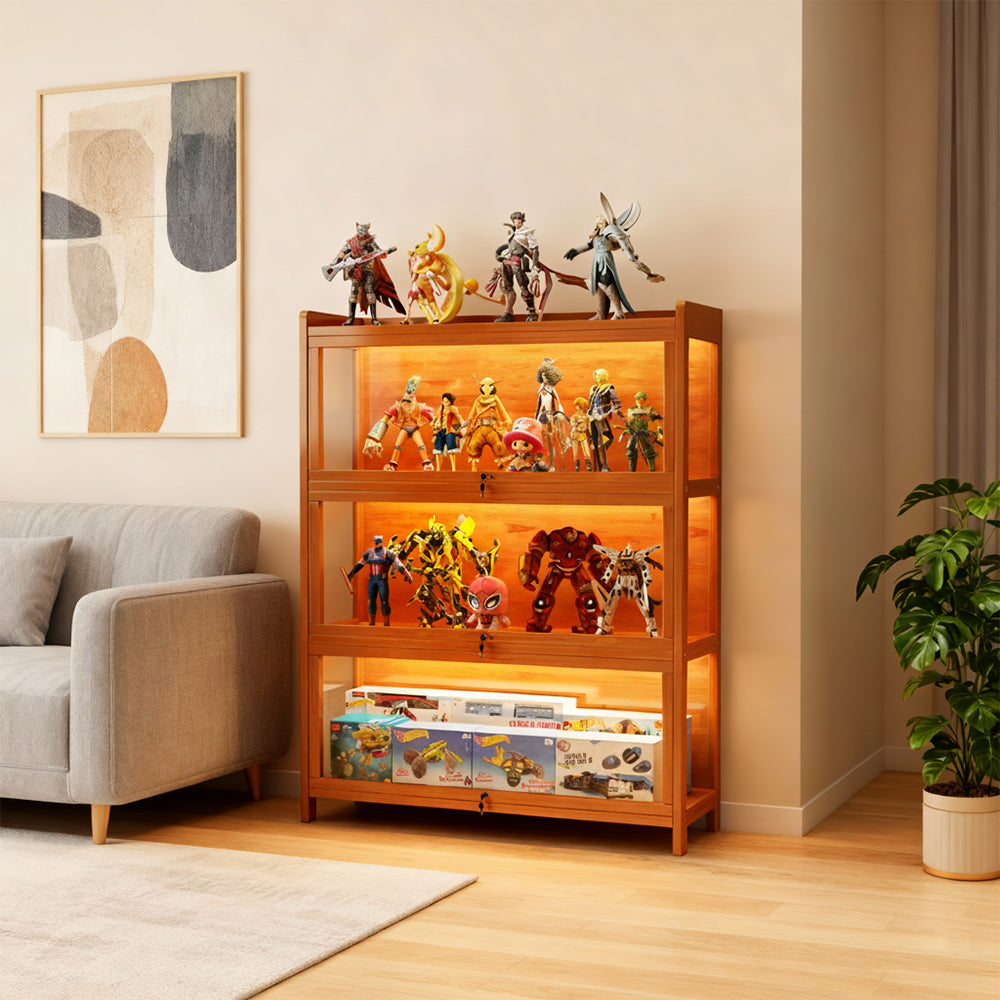 Eeeza Spacious Minimalist Display Cabinet