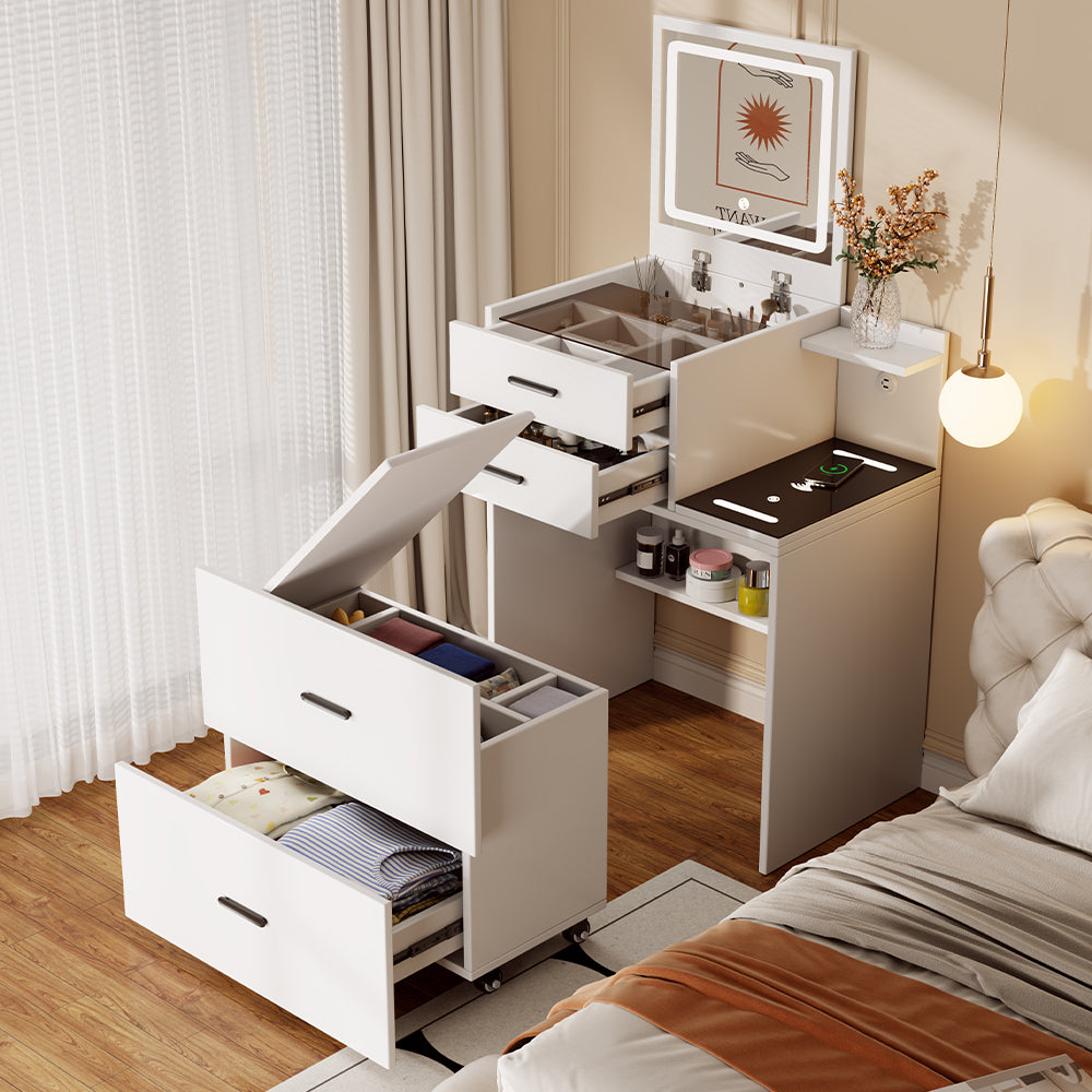 Eeeza Modern Minimalist Multifunctional Dressing Table